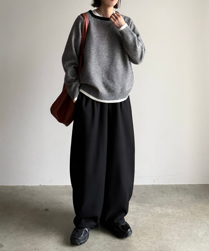 two tuck cocoon pants (set up対応) | ARULLE