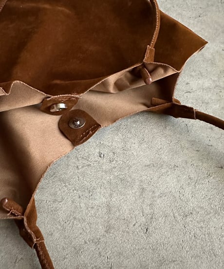 suede tote bag