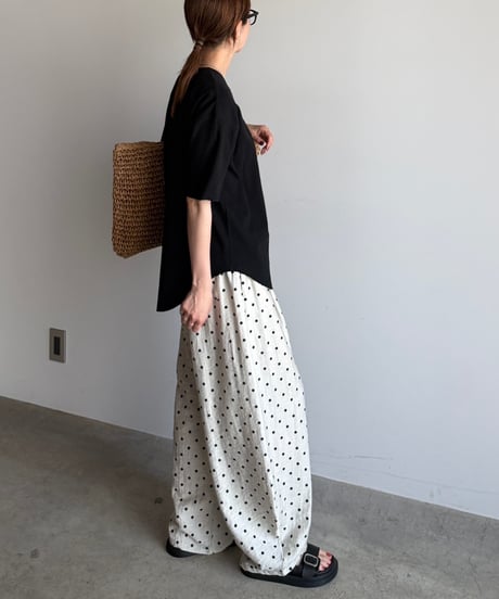 dot oval relax pants【一部予約】
