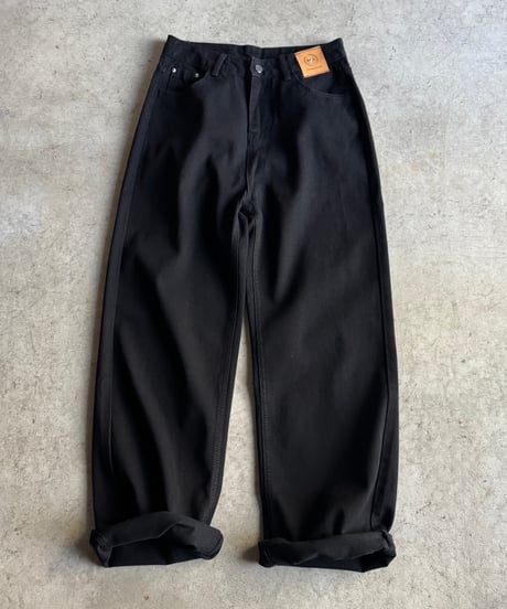 urban straight black denim