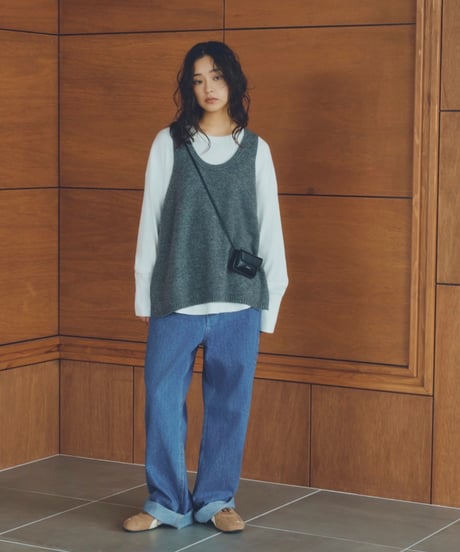 long rib sleeve pullover〈plain〉