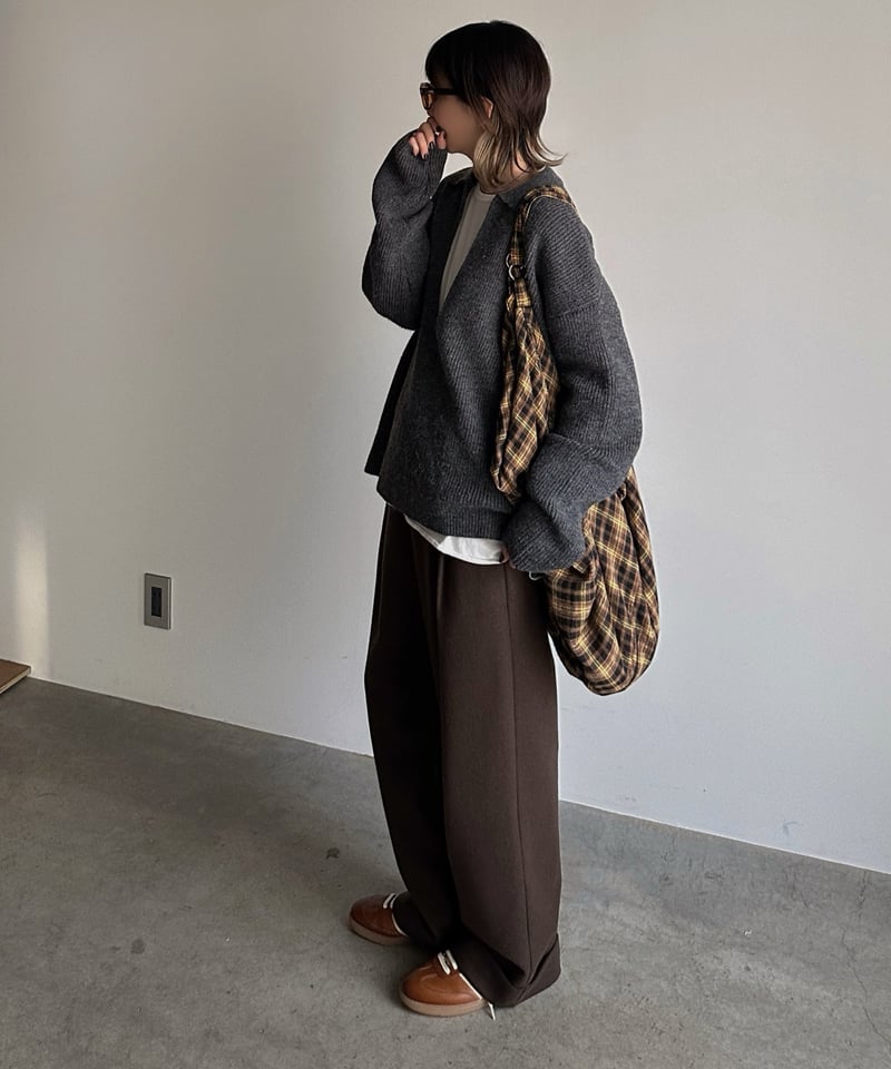 よしおくん ARULLE ロールアップウォームスラックス（チェック