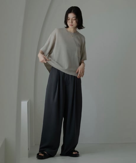 pocket box knit t-shirt【予約商品】
