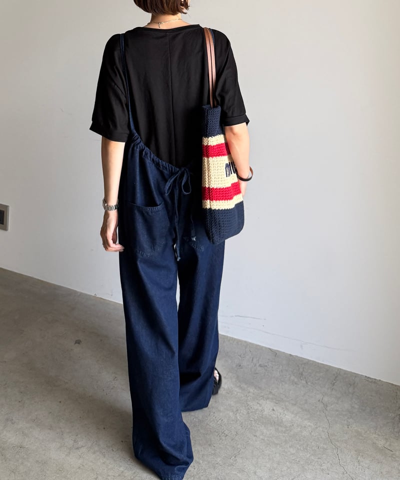 ARULLE ストラップデニムパンツ（デニムサロペット） strap