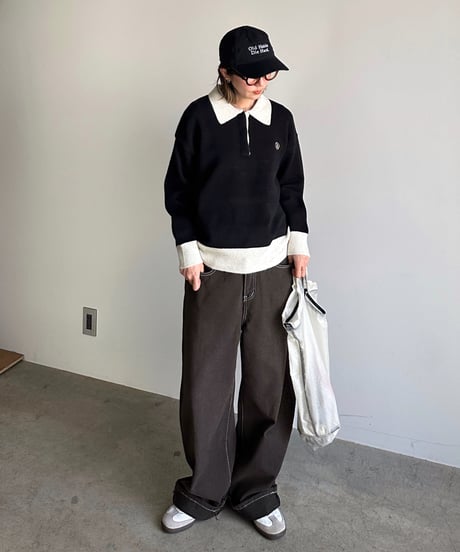 loose brown denim