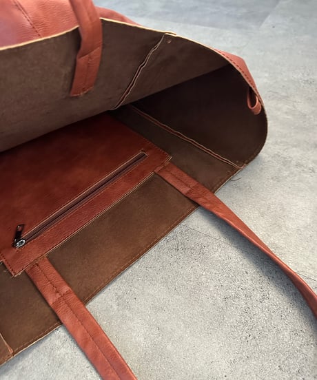 big leather tote bag【一部予約】