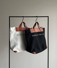 3way canvas logo tote bag