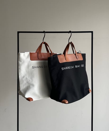 3way canvas logo tote bag
