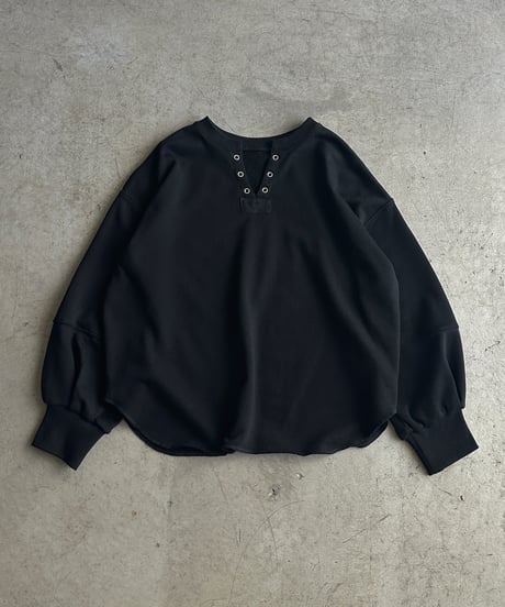 eyelet skipper pullover