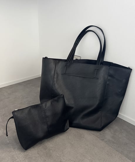 big leather tote bag【一部予約】