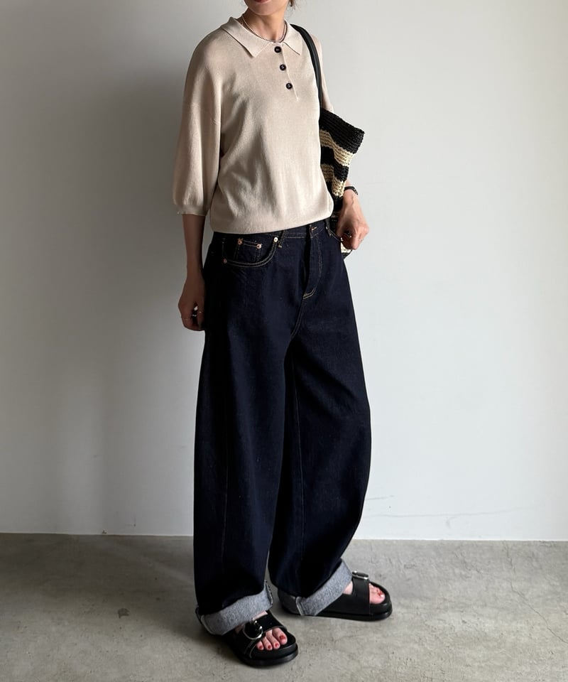 summer knit polo | ARULLE