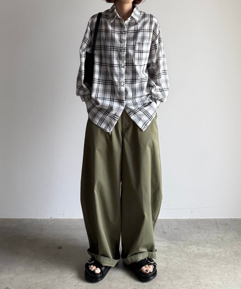 cocoon wide chino pants | ARULLE