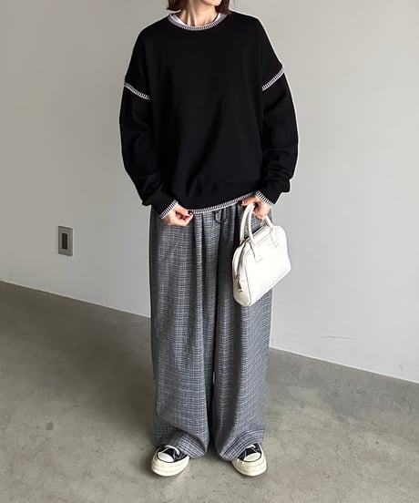 white stitch cut sew