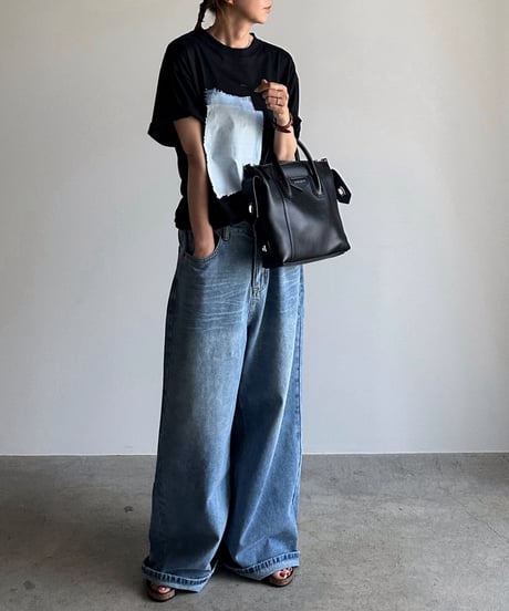 loose wide denim