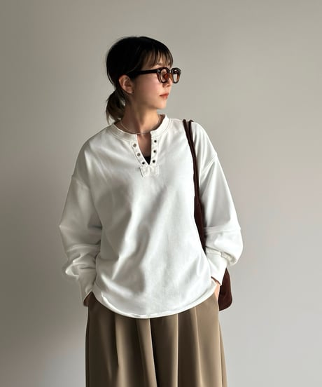 eyelet skipper pullover