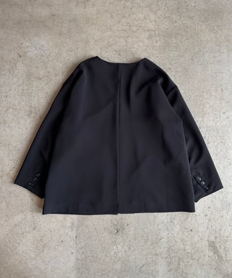 collarless cocoon jacket (set up対応)