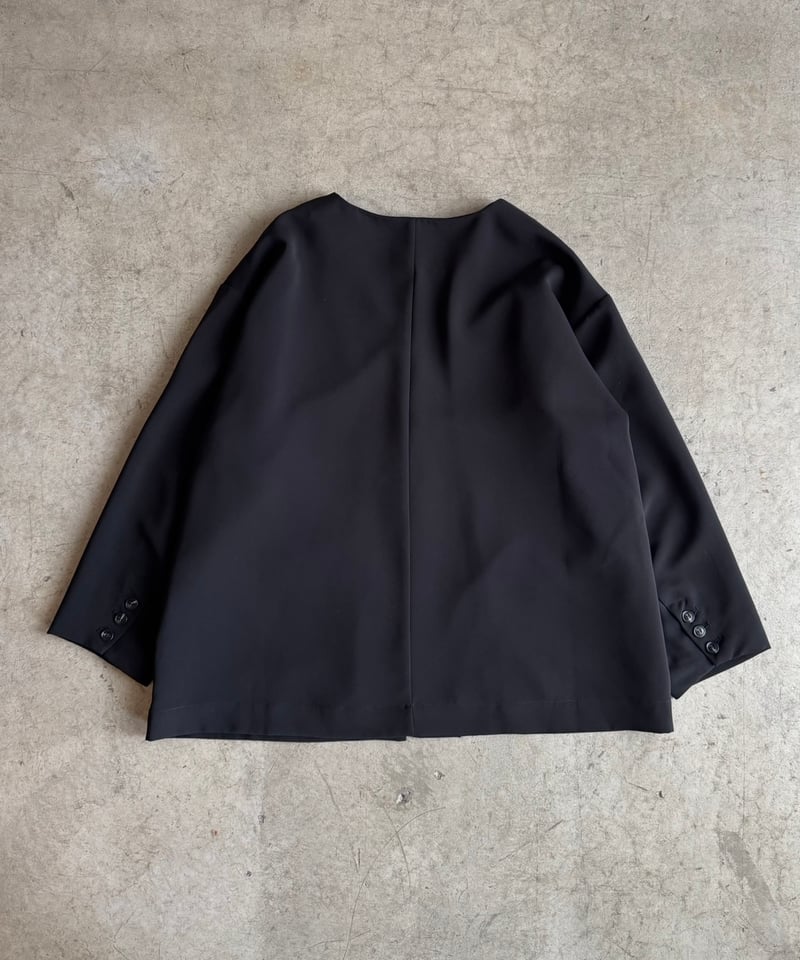 collarless cocoon jacket (set up対応)【予約商品】 | ARULLE