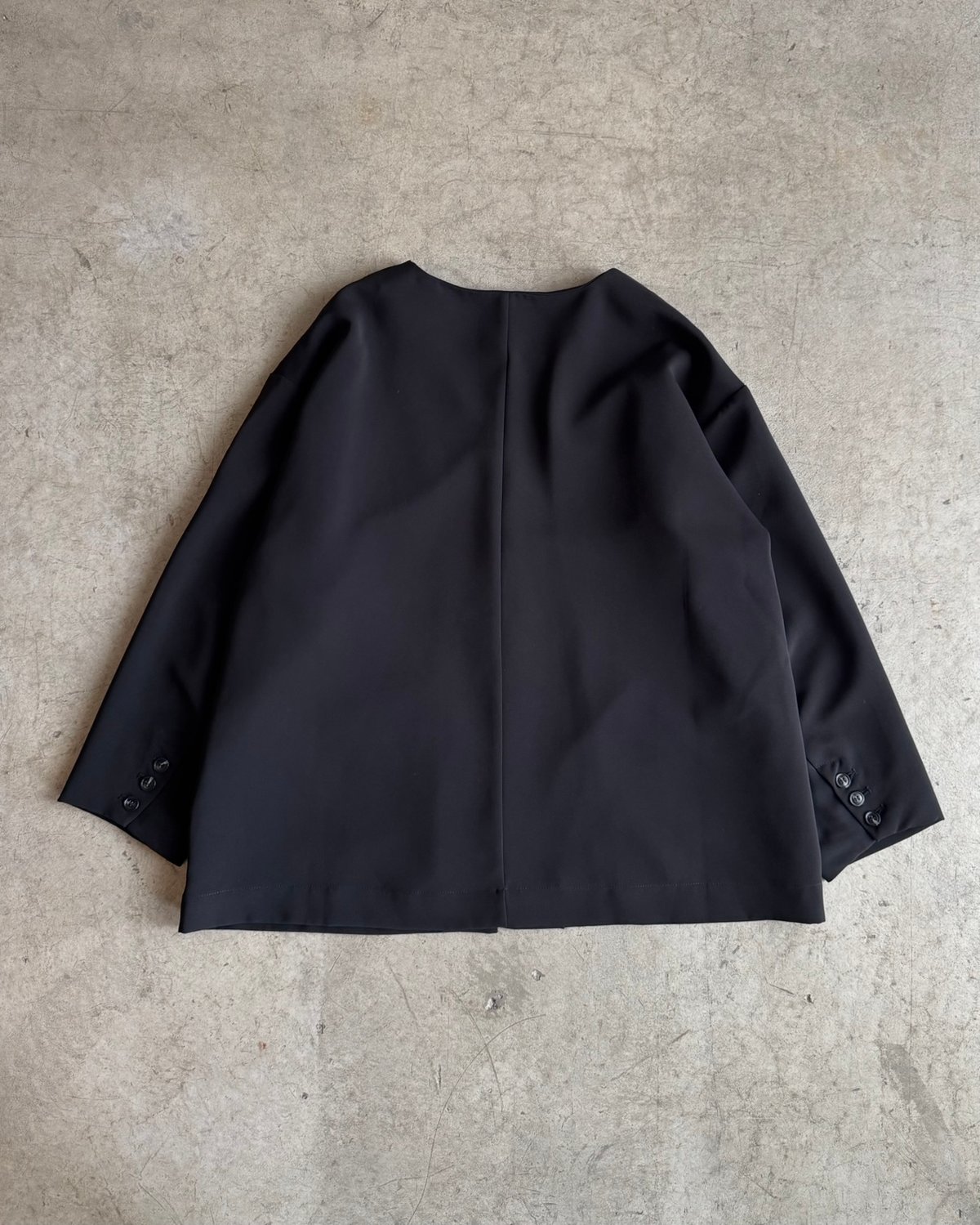 collarless cocoon jacket (set up対応) | ARULLE