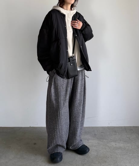 rib stripe easy pants