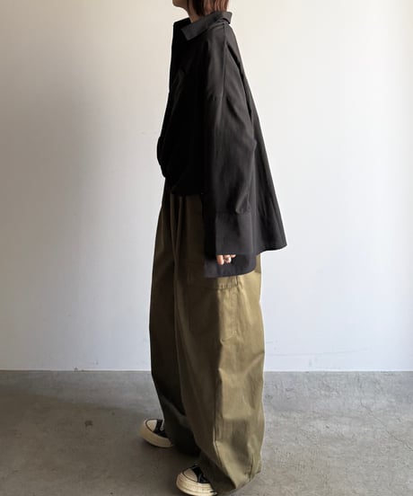 drawst hem skipper shirt