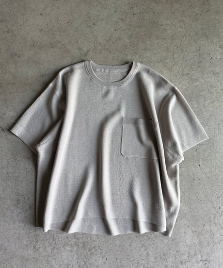 pocket box knit t-shirt【予約商品】