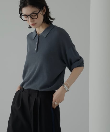 summer knit polo