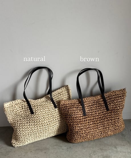 straw tote bag