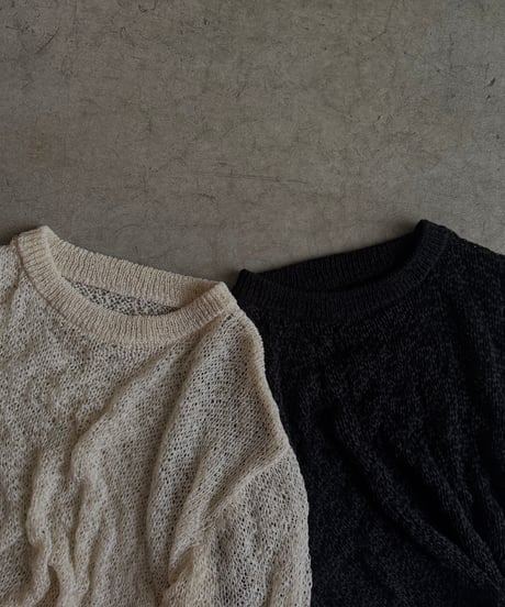 sheer loose knit PO