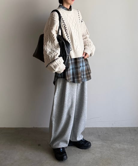 hand stitch cable knit