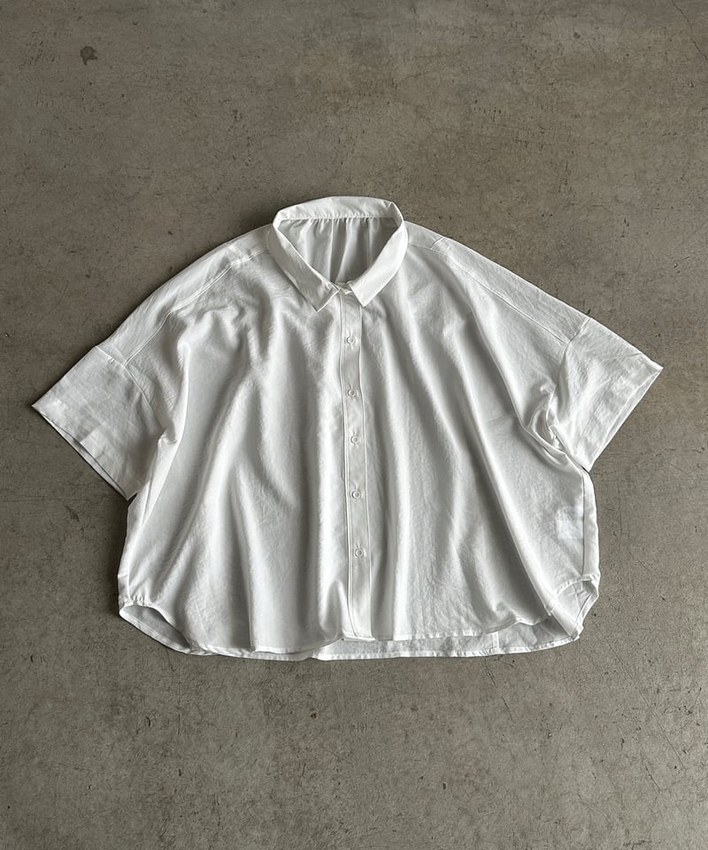 back gather sheer shirt | ARULLE