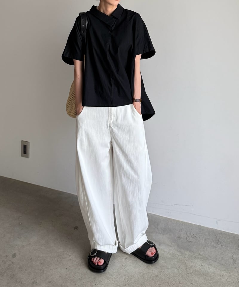 white oval wide pants【一部予約】 | ARULLE