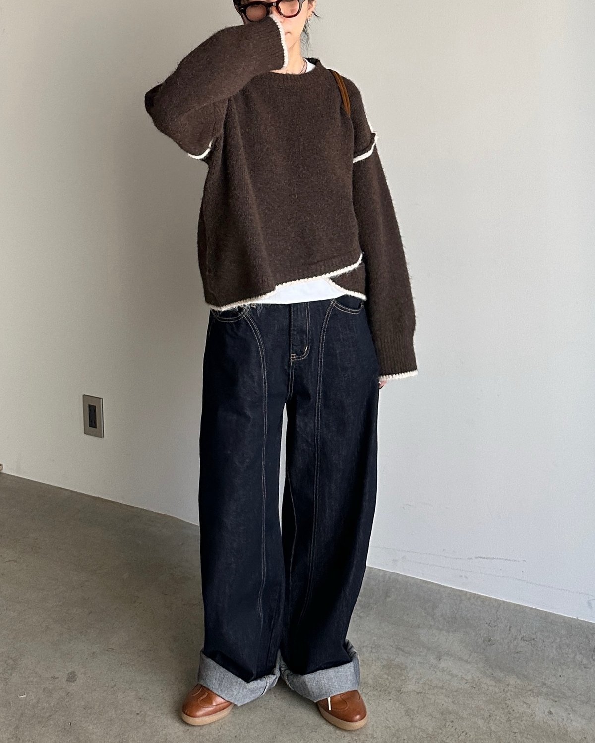 front stitch straight denim | ARULLE