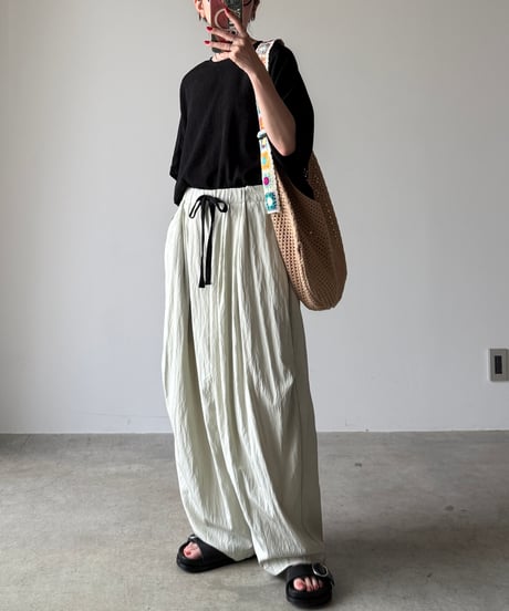 flower belt mesh bag
