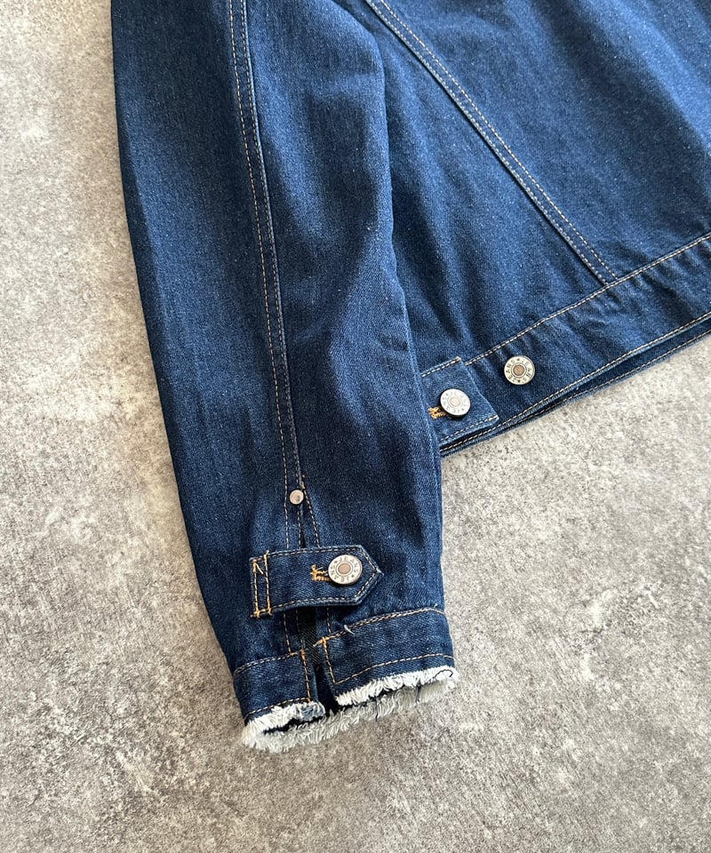 cut-off no collar denim JK | ARULLE