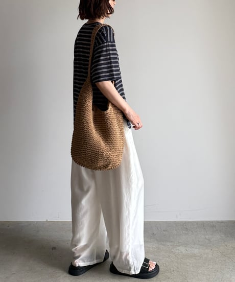 sheer border knit t-shirt