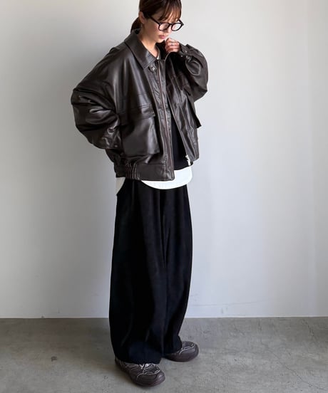 quilting fake leather jacket