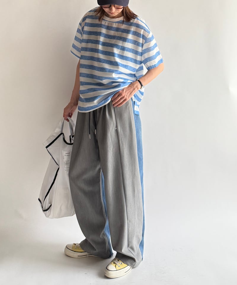 half & half denim pants | ARULLE