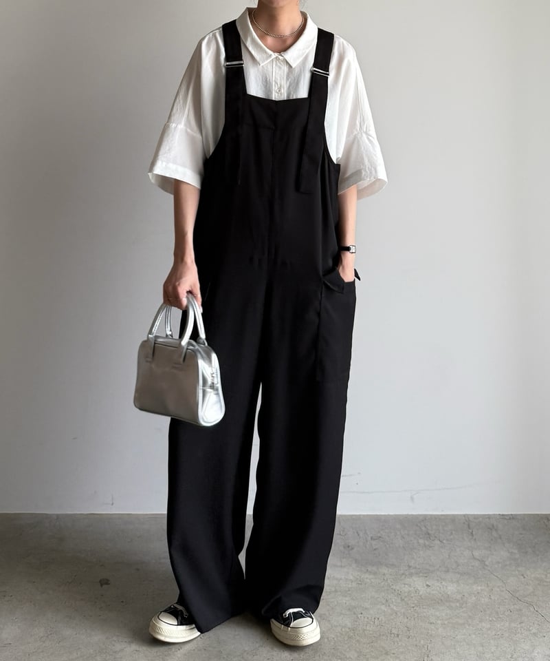 wide straight salopette | ARULLE