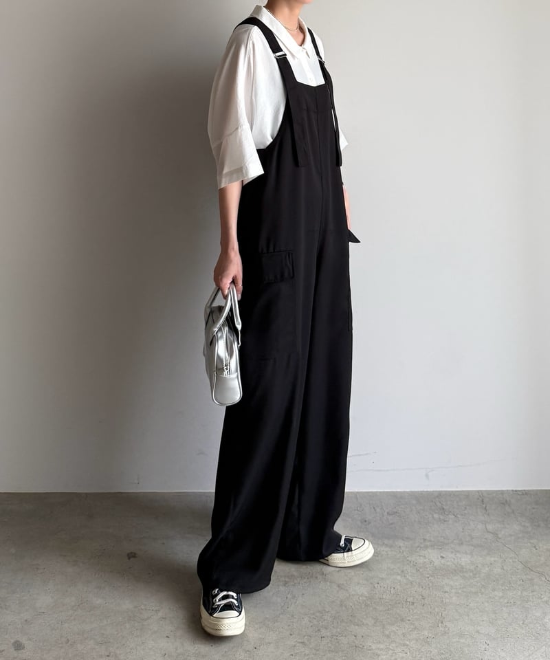 wide straight salopette | ARULLE