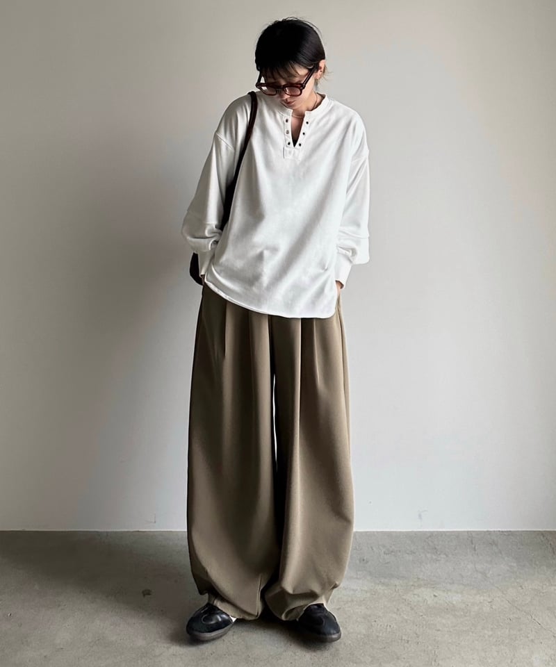 two tuck cocoon pants (set up対応) | ARULLE