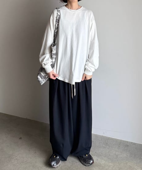 back stitch long t-shirt