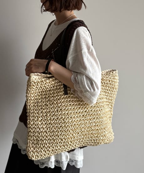 straw tote bag