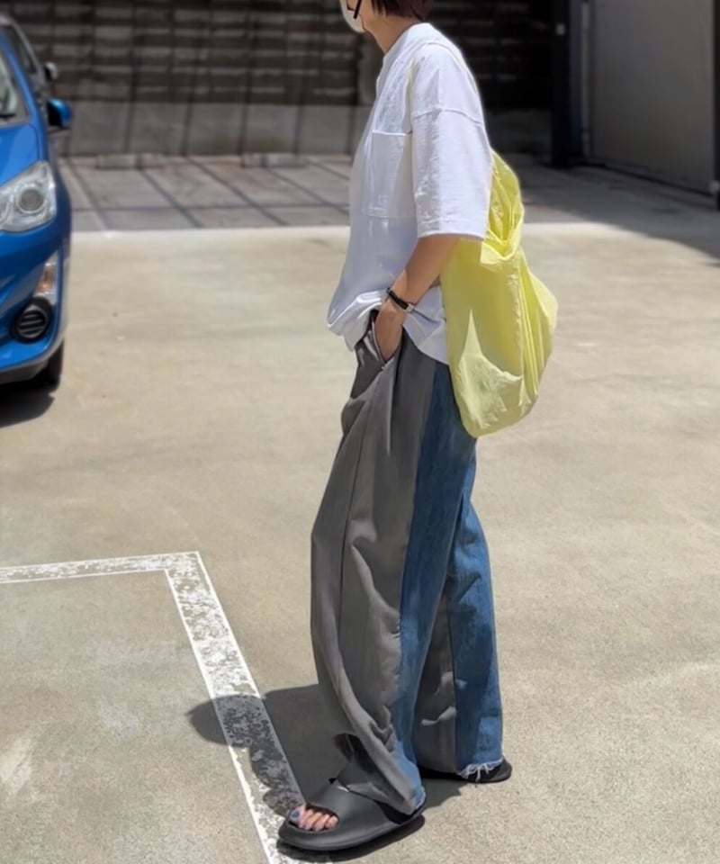 half & half denim pants | ARULLE