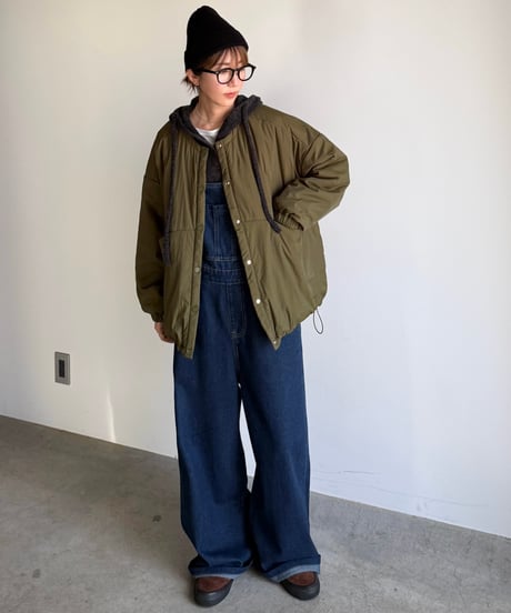 loose fit denim salopette