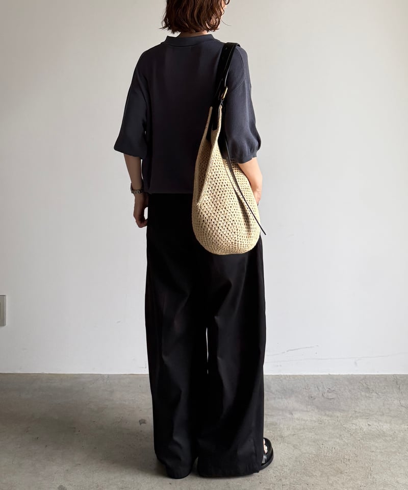 cocoon wide chino pants | ARULLE