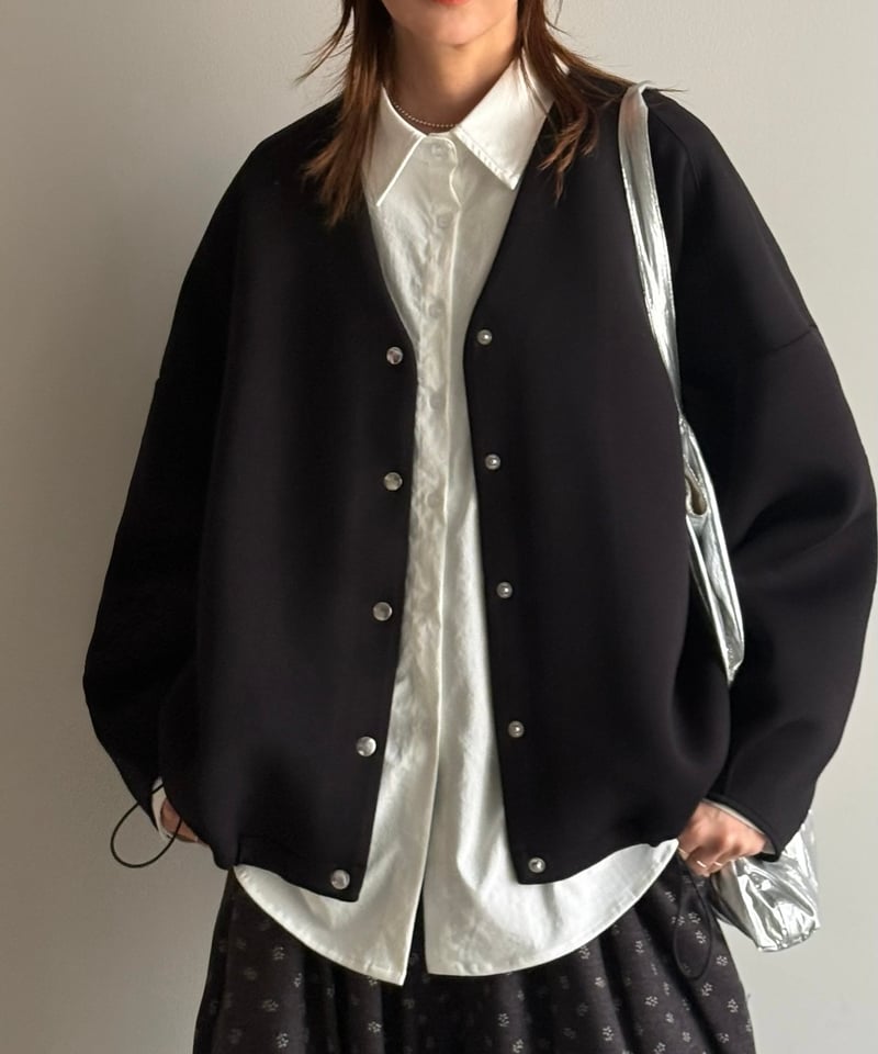 front snap diver cardigan | ARULLE