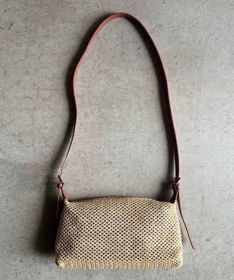 paper straw one shoulder bag【予約商品】