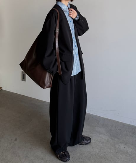 collarless cocoon jacket (set up対応)