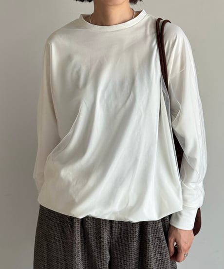 over tulle dolman pullover