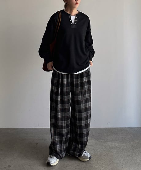 easy check pants